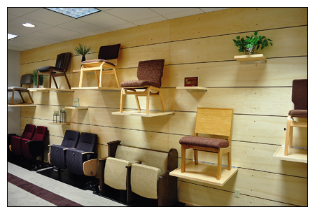 Sauder Manufacturing Co.’s showroom