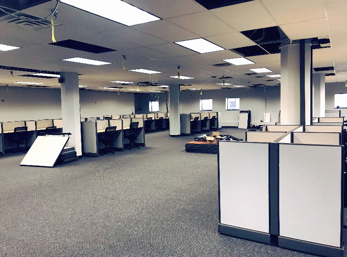 Credit Adjustments Inc.’s new call center on the second floor of the Business Technology Center in Toledo