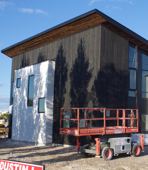 Construction in progress at Mayle LLC’s new office