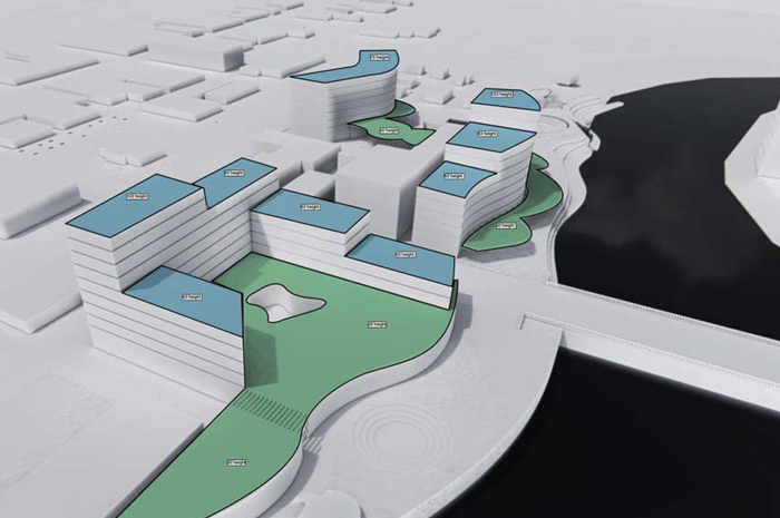 Rendering of the Tiffin River Walk development planned for Tiffin