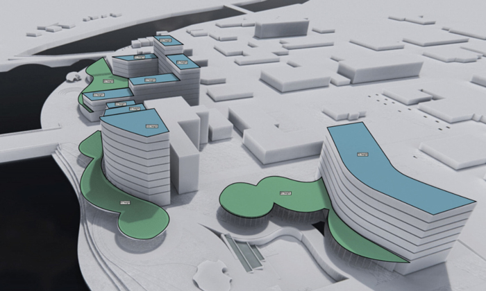 Rendering of the Tiffin River Walk development planned for Tiffin