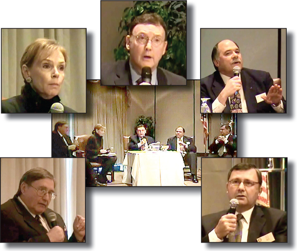 (Seated L to R) Dr. Lloyd Jacobs, president, University of Toledo (UT); Barbara Steele, regional president, ProMedica Health System; Scott Fry, president and CEO, The Hospital Council of Northwest Ohio (HCNO); Dan Wakeman, president and CEO, St. Luke’s Hospital; and Richard Evens, president and CEO, St. Anne Mercy Hospital