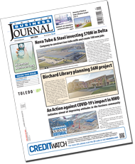 Front page of May 2020 Toledo Business Journal